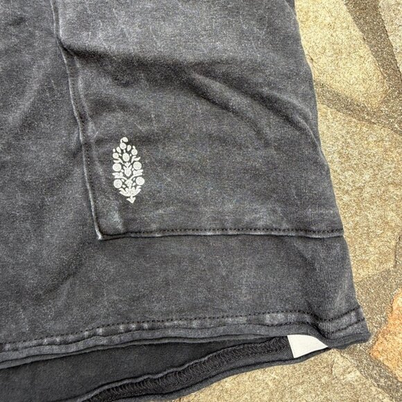 Free People Movement Hot Shot Tee Romper XS Washed Black - Picture 7 of 13